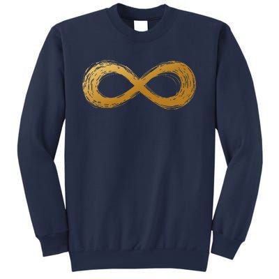 Golden Infinity Neurodiversity Symbol Autism Awareness Sweatshirt