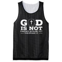 God Is Not Finished With Me Yet Christian Religious Mesh Reversible Basketball Jersey Tank