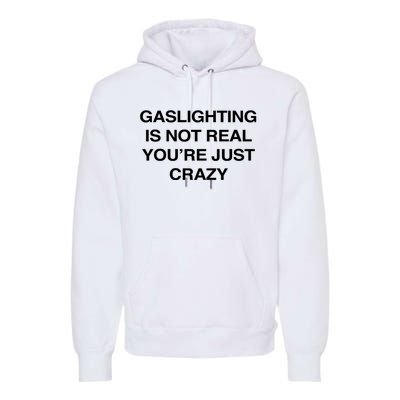 Gaslighting Is Not Real Youre Just Crazy Premium Hoodie