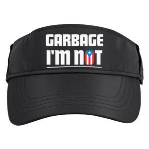 Garbage IM Not Puerto Rico Flag Boricua Adult Drive Performance Visor