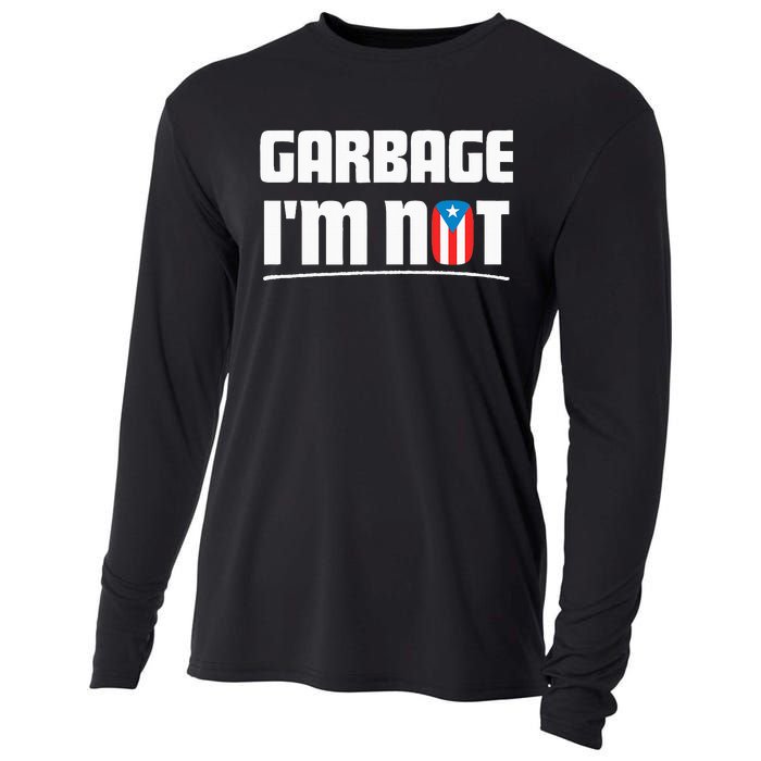 Garbage IM Not Puerto Rico Flag Boricua Cooling Performance Long Sleeve Crew