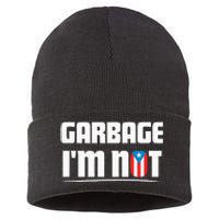 Garbage IM Not Puerto Rico Flag Boricua Sustainable Knit Beanie