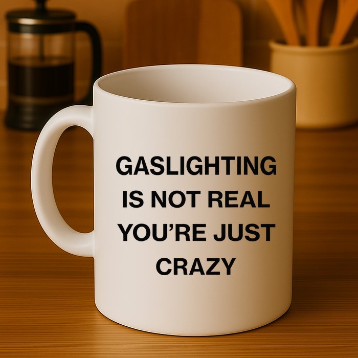 Gaslighting Is Not Real Youre Just Crazy Funny Saying Mug