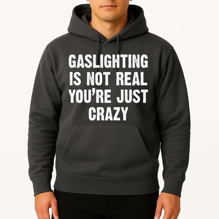 Gaslighting Is Not Real You're Just Crazy Hoodie