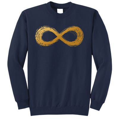 Golden Infinity Neurodiversity Symbol Autism Awareness Tall Sweatshirt