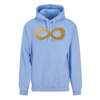 Golden Infinity Neurodiversity Symbol Autism Awareness Unisex Surf Hoodie