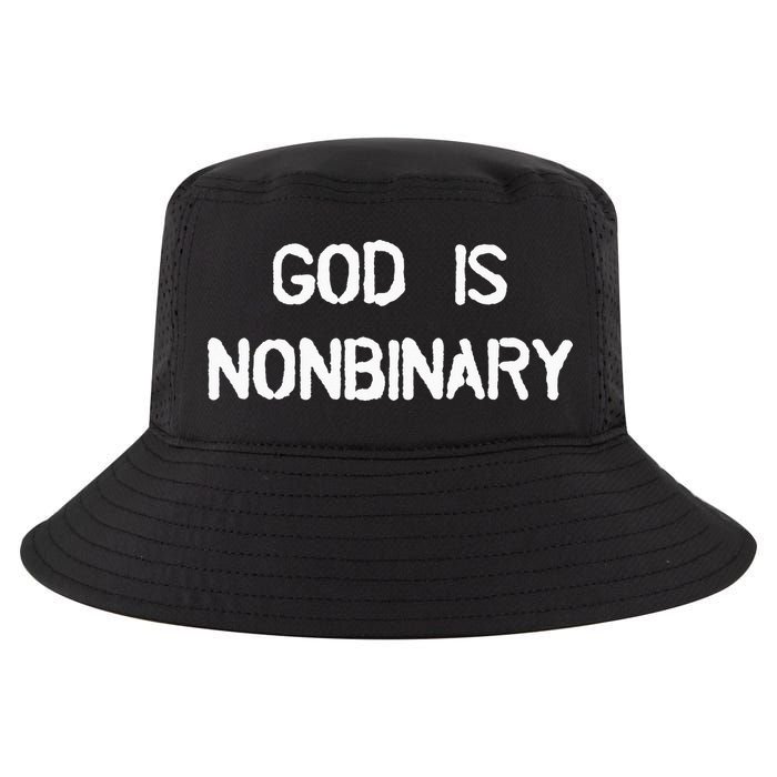 God Is Nonbinary Cool Comfort Performance Bucket Hat