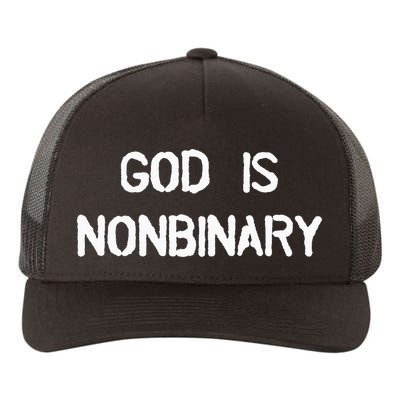God Is Nonbinary Yupoong Adult 5-Panel Trucker Hat