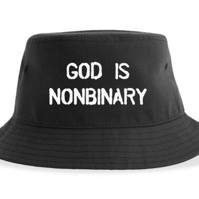 God Is Nonbinary Sustainable Bucket Hat