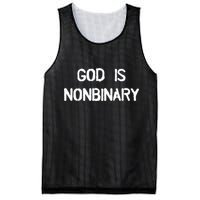 God Is Nonbinary Mesh Reversible Basketball Jersey Tank