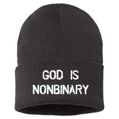 God Is Nonbinary Sustainable Knit Beanie