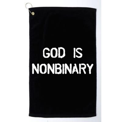God Is Nonbinary Golf Towel
