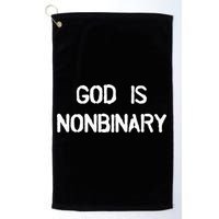God Is Nonbinary Golf Towel