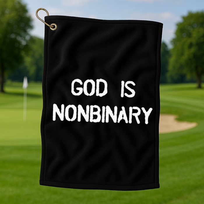 God Is Nonbinary Golf Towel