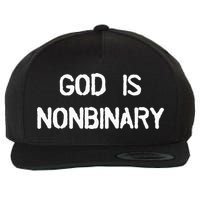God Is Nonbinary Wool Snapback Cap