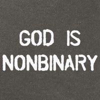 God Is Nonbinary Cotton Canvas Backpack