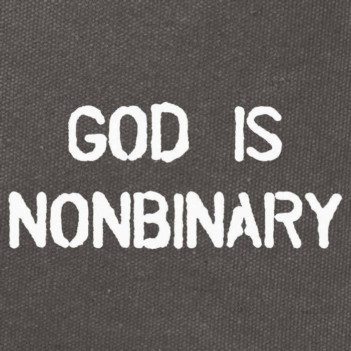 God Is Nonbinary Cotton Canvas Backpack