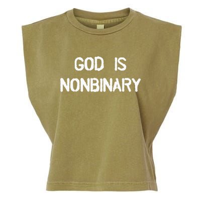 God Is Nonbinary Garment-Dyed Women's Muscle Tee