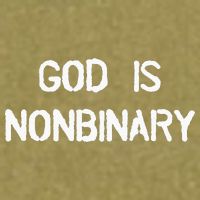God Is Nonbinary Garment-Dyed Women's Muscle Tee
