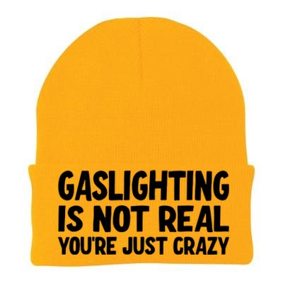 Gaslighting Is Not Real You Are Just Crazy Knit Cap Winter Beanie