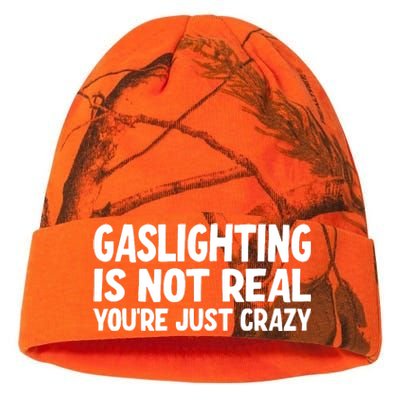 Gaslighting Is Not Real You Are Just Crazy Kati Licensed 12" Camo Beanie