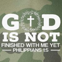 God Is Not Finished With Me Yet Christian Religious Legacy Tie Dye Trucker Hat