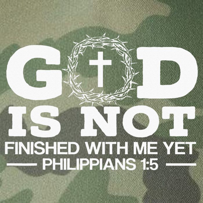God Is Not Finished With Me Yet Christian Religious Legacy Tie Dye Trucker Hat