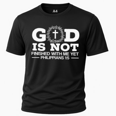 God Is Not Finished With Me Yet Christian Religious Performance Shirt