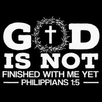 God Is Not Finished With Me Yet Christian Religious Impact Tech Backpack