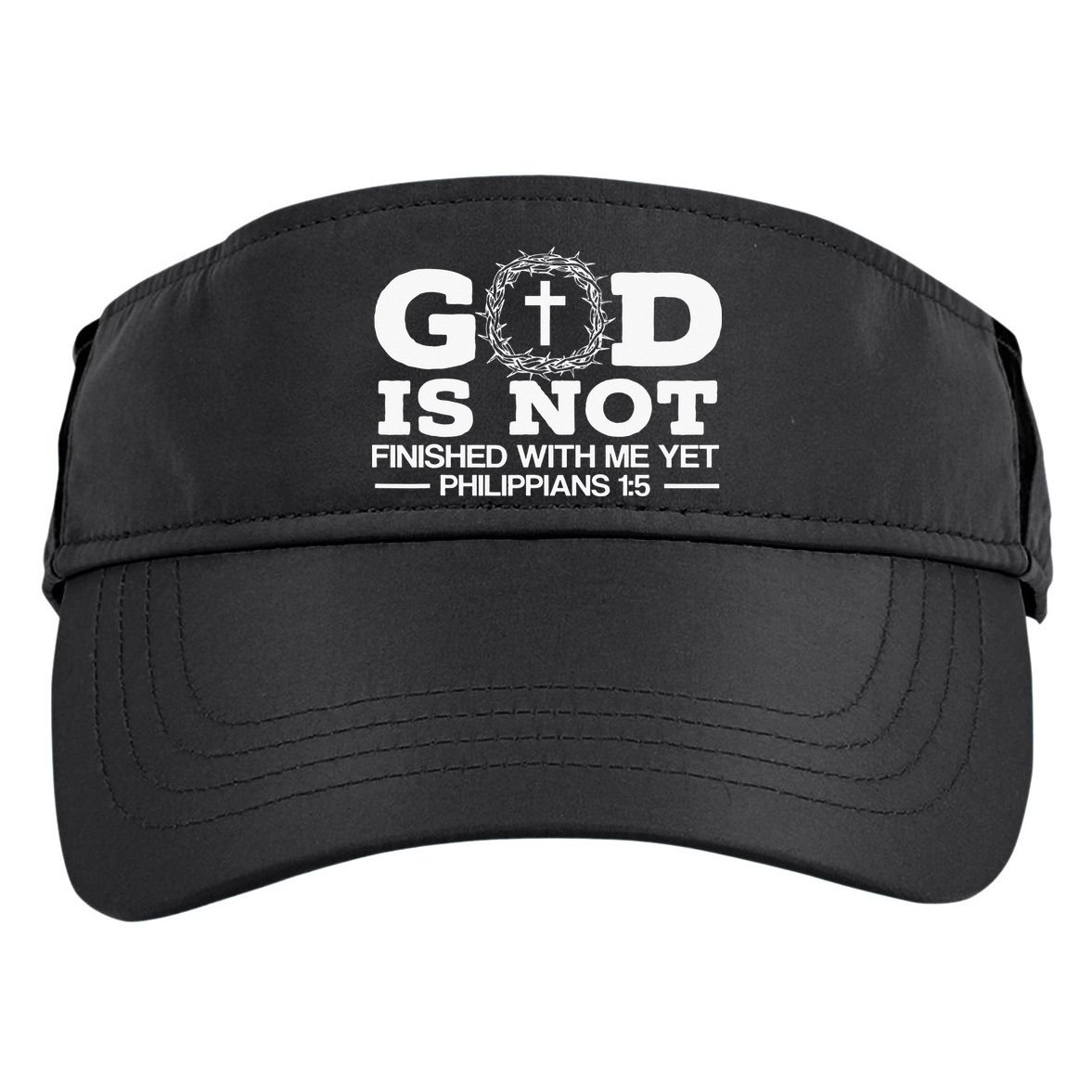 God Is Not Finished With Me Yet Christian Religious Adult Drive Performance Visor