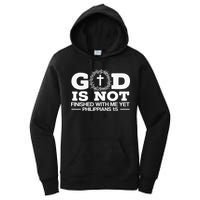 God Is Not Finished With Me Yet Christian Religious Women's Pullover Hoodie