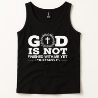 God Is Not Finished With Me Yet Christian Religious Tank Top