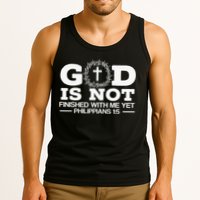 God Is Not Finished With Me Yet Christian Religious Tank Top