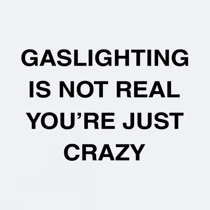 Gaslighting Is Not Real Sueded Cloud Jersey T-Shirt