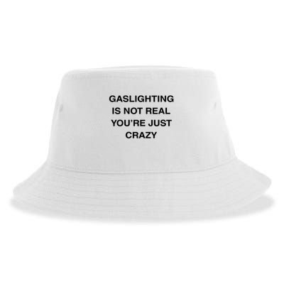 Gaslighting Is Not Real Sustainable Bucket Hat