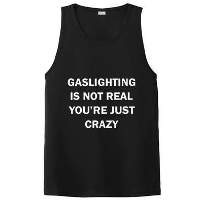 Gaslighting Is Not Real Womens Plain PosiCharge Competitor Tank