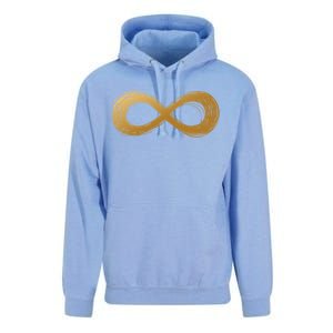 Golden Infinity Neurodiversity Symbol Autism Awareness Gift Unisex Surf Hoodie