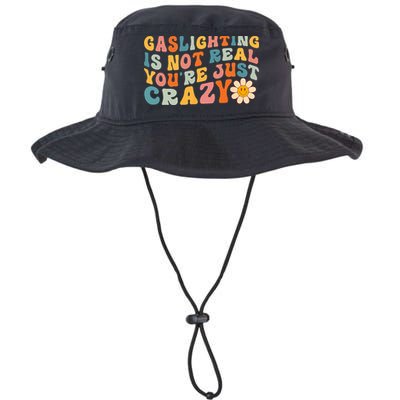 Gaslighting Is Not Real Youre Just Crazy Retro Groovy Bucket Hat