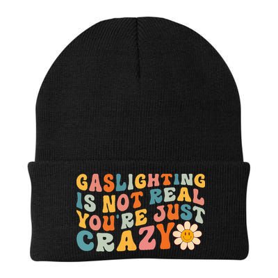 Gaslighting Is Not Real Youre Just Crazy Retro Groovy Beanie