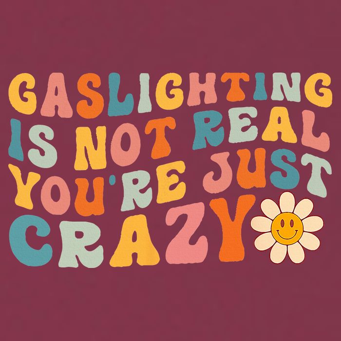 Gaslighting Is Not Real Youre Just Crazy Retro Groovy 16oz Travel Tumbler