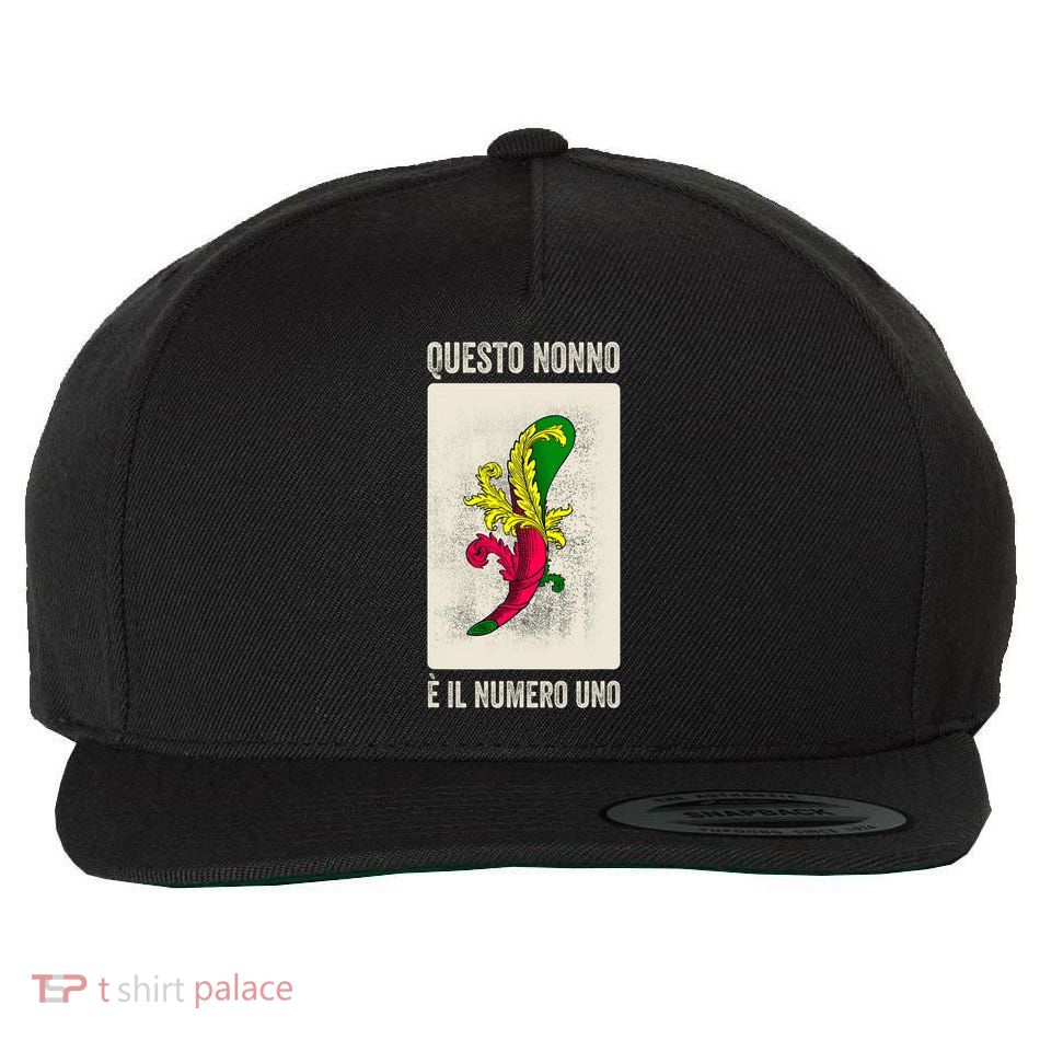 Grandpa Italian Nonno Scopa Game Scopa Cards Wool Snapback Cap