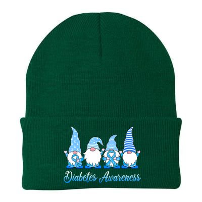 Gnomes In November We Wear Blue Diabetes Awareness Gnome Knit Cap Winter Beanie