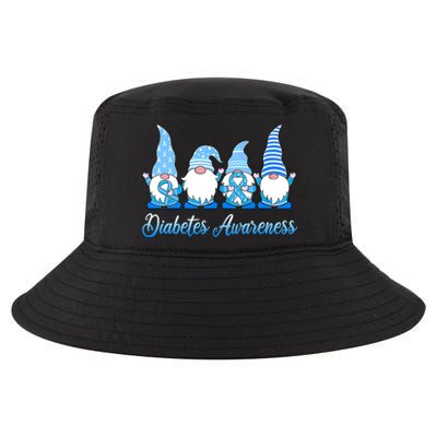 Gnomes In November We Wear Blue Diabetes Awareness Gnome Cool Comfort Performance Bucket Hat