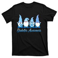 Gnomes In November We Wear Blue Diabetes Awareness Gnome T-Shirt