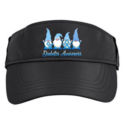 Gnomes In November We Wear Blue Diabetes Awareness Gnome Adult Drive Performance Visor