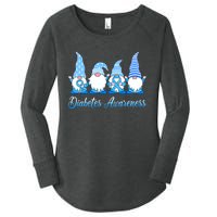 Gnomes In November We Wear Blue Diabetes Awareness Gnome Women's Perfect Tri Tunic Long Sleeve Shirt