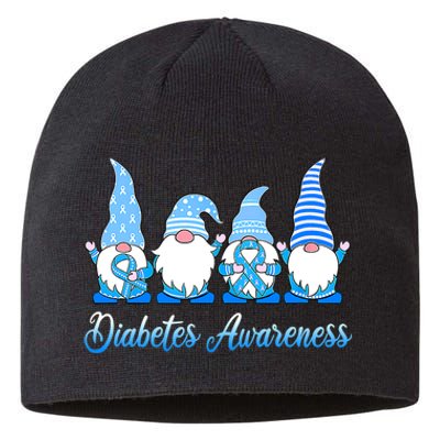 Gnomes In November We Wear Blue Diabetes Awareness Gnome Sustainable Beanie