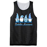 Gnomes In November We Wear Blue Diabetes Awareness Gnome Mesh Reversible Basketball Jersey Tank