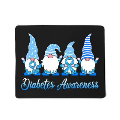 Gnomes In November We Wear Blue Diabetes Awareness Gnome Mousepad