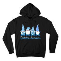 Gnomes In November We Wear Blue Diabetes Awareness Gnome Tall Hoodie